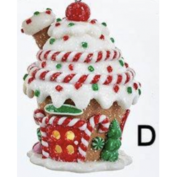 Kurt S. Adler Gingerbread LED Candy House Brown