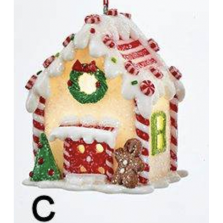 Kurt S. Adler Gingerbread LED Candy House Gingerbread