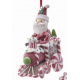 Kurt S. Adler Gingerbread LED Candy House Snowman