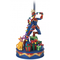 Disney Captain Marvel Festive Light-Up Figurine, Marvel