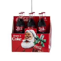 Coca Cola 6-Pack Bottle Hanging Ornament