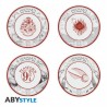 Harry Potter - Set of 4 Plates - Harry Potter