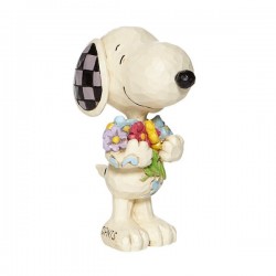 Snoopy with Flowers Mini Figurine