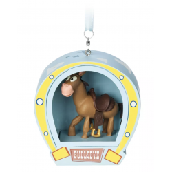Disney Pixar Holiday Bullseye Hanging Talking Ornament, Toy Story
