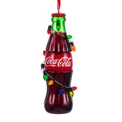 Kurt S. Adler Coca Cola Bottle with Light String Hanging Ornament