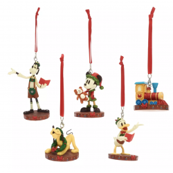 Disney World Showcase Mickey and Friends Ornament Set