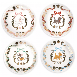 Disney Ann Shen The Aristocats Plates, Set of 4