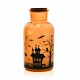 Spooky House, Orange Led Light-Up Jar
