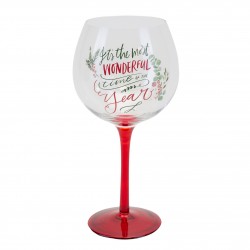 Most Wonderful Time Of The Year Gin Glass