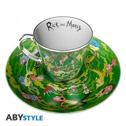 Rick & Morty - Mirror Mug & Plate Set - Portal