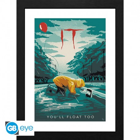 IT - Framed print "Georgie You'll float too" (30x40)