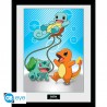 Pokemon Framed print "Kanto Starters" (30x40)