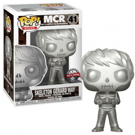 Funko Pop 41 Skeleton Gerard Way (MT/Platinum) SE, MCR My Chemical Romance