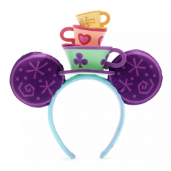 Disney Mickey Mouse The Main Attraction Ears Headband For Adults, Mad Tea Party