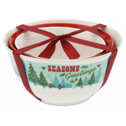 Disney Mickey and Friends Vintage Christmas Serving Bowls, Set of 3