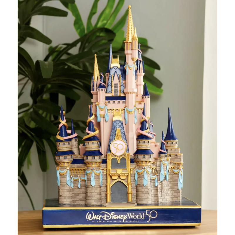 Walt Disney World 50th Anniversary Fantasyland Castle Figurine ...