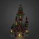 Disney Holiday Figurine - Fantasyland Castle - Nordic Winter Light-Up