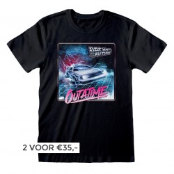 Back To The Future - Outa Time Neon T-Shirt (Unisex)