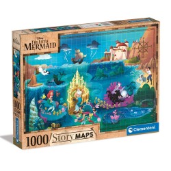 Disney Story Maps Jigsaw Puzzle The Little Mermaid (1000 pieces)