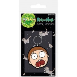 Rick And Morty - Morty Terrified Face Keychain