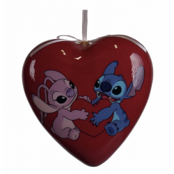 Disney Stitch & Angel Big Heart Ornament, Lilo & Stitch