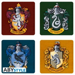 Harry Potter - Set 4 Coasters "Houses"