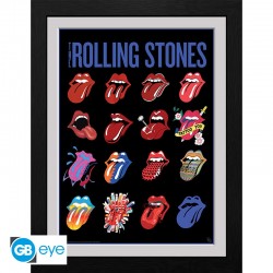 The Rolling Stones - Framed print "Tongues" (30x40)