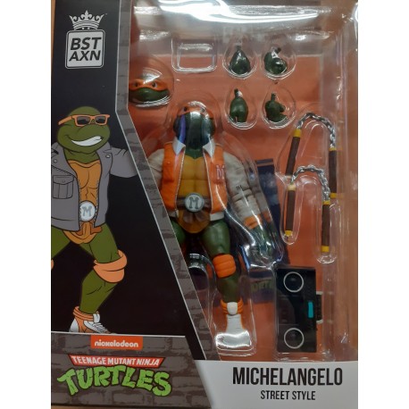 Teenage Mutant Ninja Turtles BST AXN Action Figure 13 cm Street Gang Michelangelo