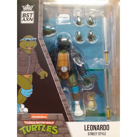 Teenage Mutant Ninja Turtles BST AXN Action Figure 13 cm Street Gang Leonardo