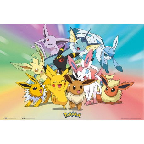 Pokémon Eevee Evolutions Gotta Catch Them All - Maxi Poster (P01)