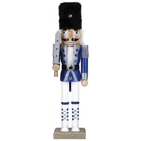 Nutcracker 38,5cm Wood (Blue)