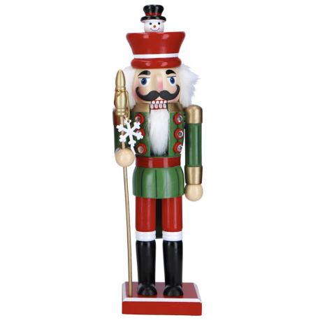 Nutcracker Snowman-Hat 35cm Wood