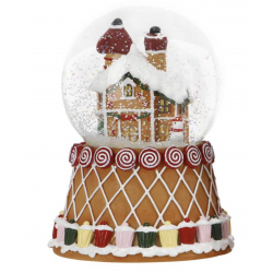 Gingerbread Snowglobe House