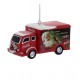 Coca Cola Truck with Silver Wreath Hanging Ornament