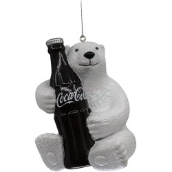 Coca Cola Bear with Bottle Hanging Ornament