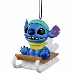 Disney Stitch on Sleigh Hanging Ornament, Lilo & Stitch