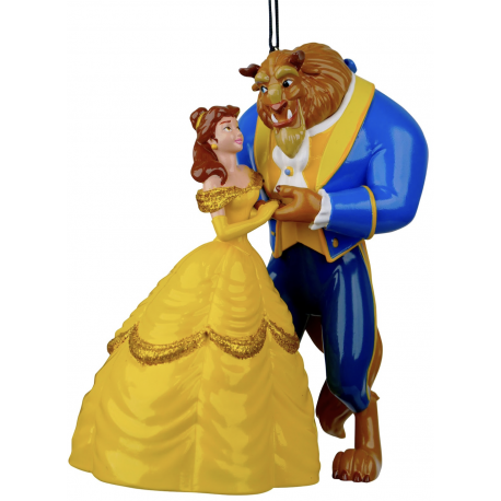 Disney Belle & Beast Ornament, Beauty & The Beast