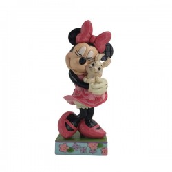 Disney Traditions - Sweet Spring Snuggle (Minnie Mouse Holding Bunny Figurine)