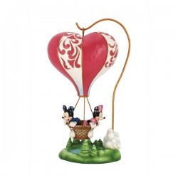 Disney Traditions - Love Takes Flight (Mickey & Minnie Mouse Heart Balloon Figurine)