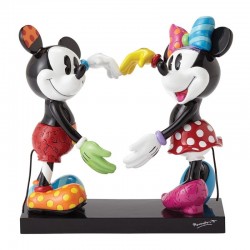 Disney Britto - Mickey & Minnie Heart Figurine