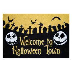 Disney Nightmare Before Christmas: Welcome To Halloweentown Doormat