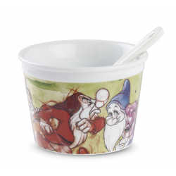 Disney Set 4 Mixed Ice Cream Cups With Spoon 7 Dwarfs ML 250, Snow White and the Seven Dwarfs