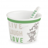 Disney - Ice Cream Cup With Spoon Minnie Live Laugh Love Green Ø 9cm