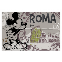 Disney - Placemat Mickey Mouse Rome In Polypropylene