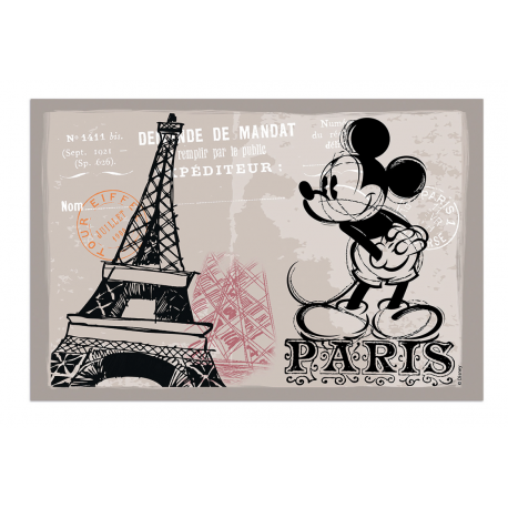 Disney - Placemat Paris Mickey Mouse In Polypropylene