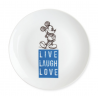 Disney - Cake Plate Mickey Live Laugh Love Blue Ø19cm