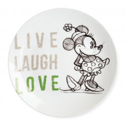 Disney - Serving Plate Minnie Live Laugh Love Green Ø27cm