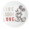 Disney - Serving Plate Mickey Live Laugh Love Red Ø27cm