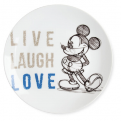Disney - Serving Plate Minnie Live Laugh Love Blue Ø27cm