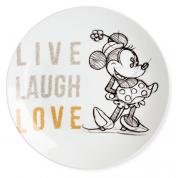Disney - Serving Plate Minnie Live Laugh Love Orange Ø27cm